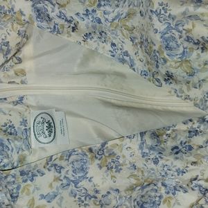 Vintage Silk Floral Granny CottageCore Maxi Dress Size 8